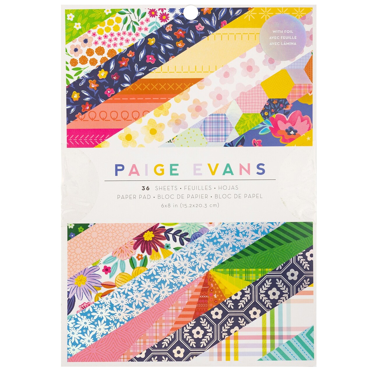 Paige Evans Single-Sided Paper Pad 6"X8" 36/Pkg-Blooming Wild